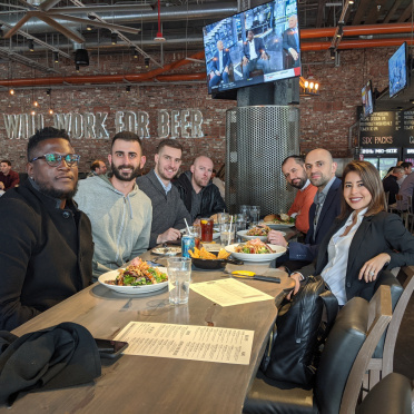 The SoCal team catching a bite to eat!