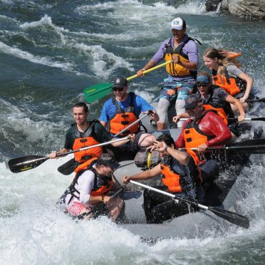 Some AV-ators, both past and present, got together to go white water rafting