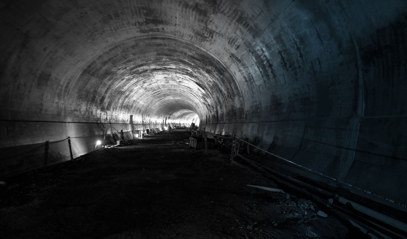 The interior of the Caldecottt Tunnel, one of Alta Vista's State DOT projects
